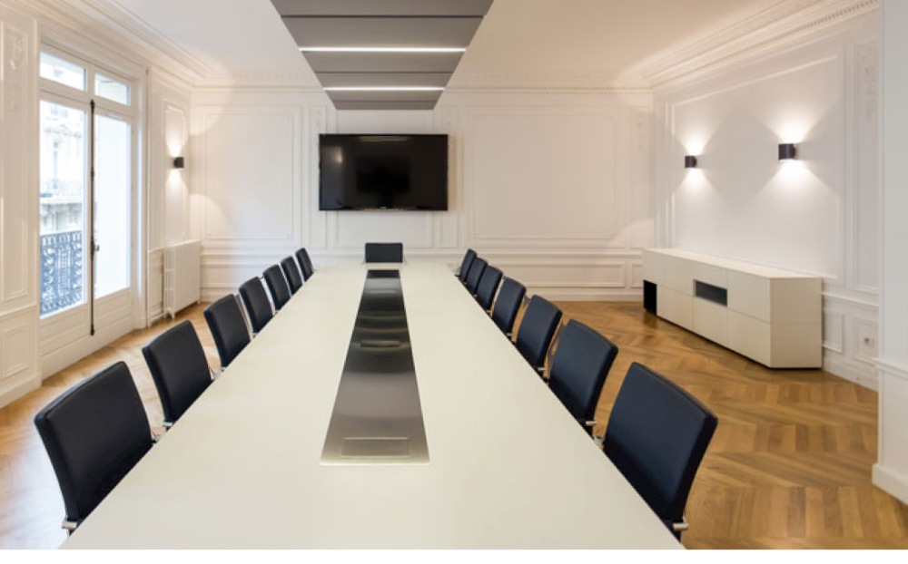 Salle de réunion moderne et élégante